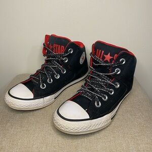 Converse Kids Sneakers - Black and Red